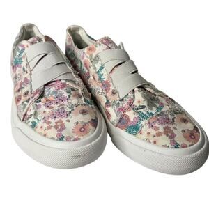 Blowfish Malibu Womens Marlo Tropic Floral Slip-On‎ Canvas Sneakers SZ 7.5 Boho